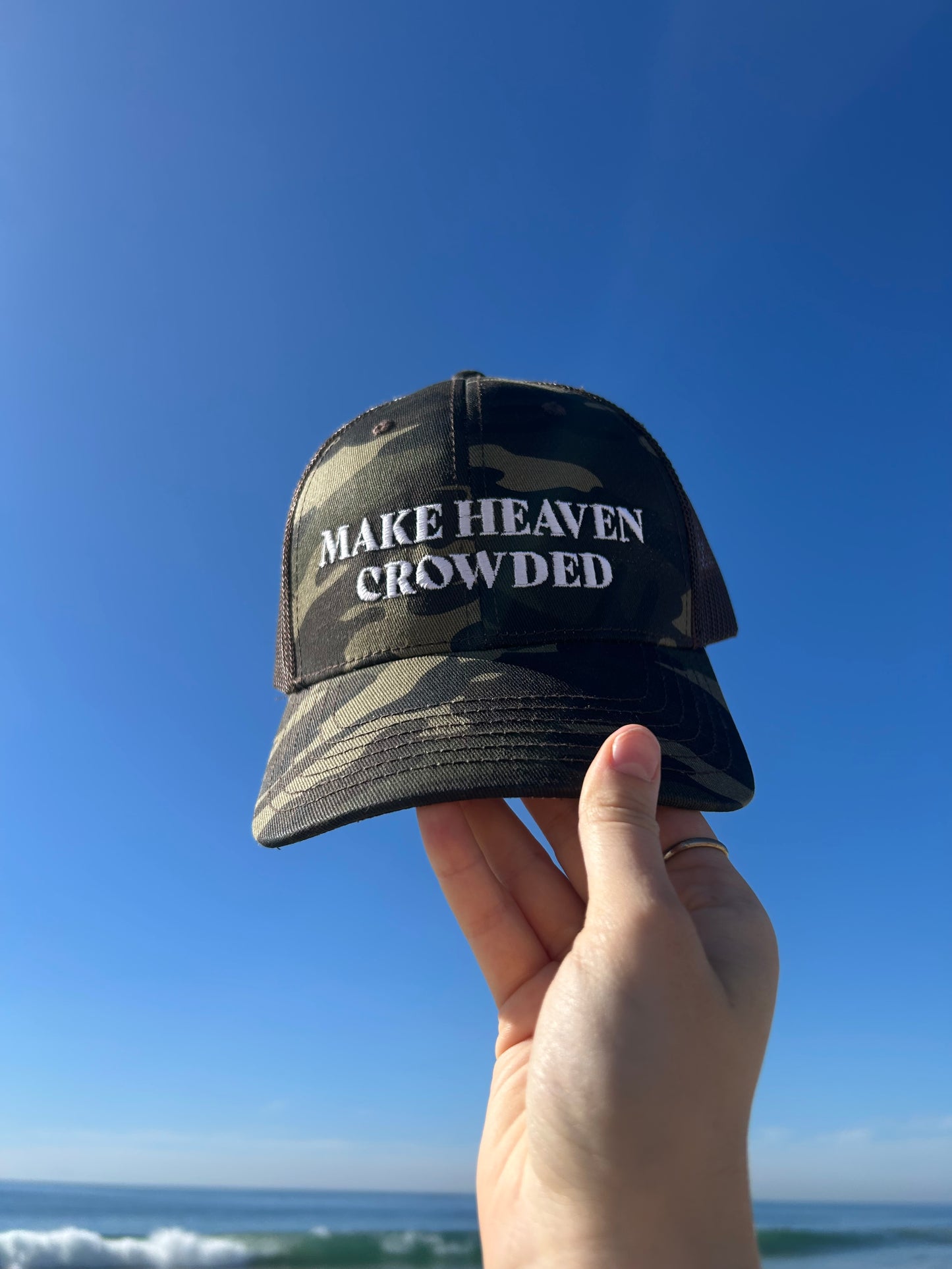 Make Heaven Crowded Camo Hat