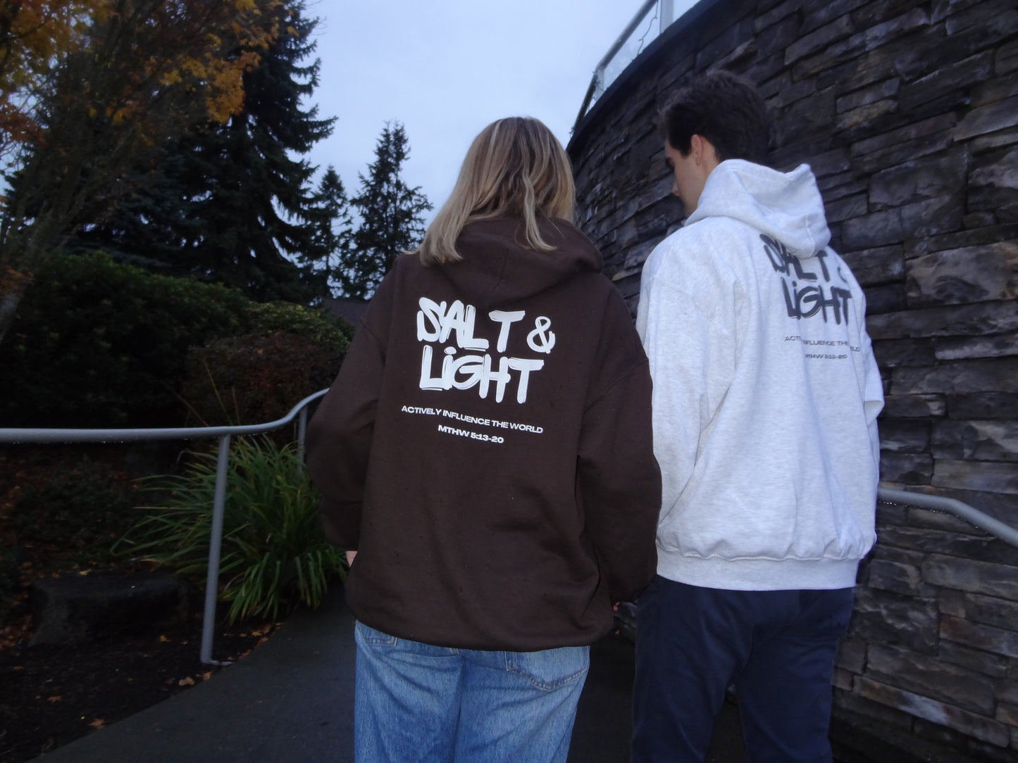 Salt & Light Hoodie White Text Edition