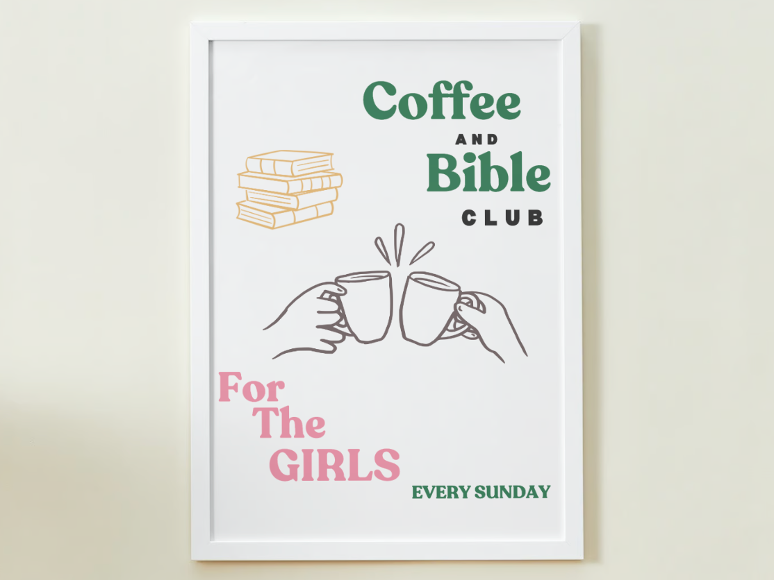 Coffee and Bible Club Poster