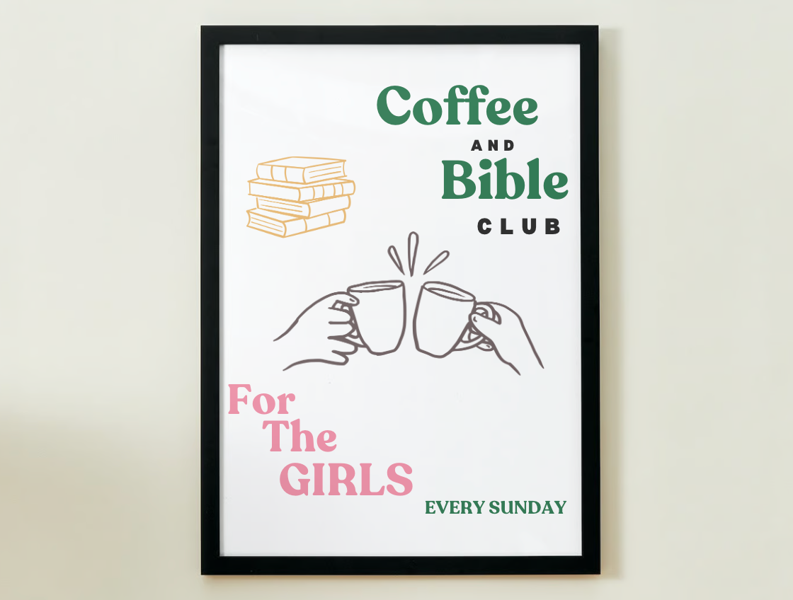 Coffee and Bible Club Poster