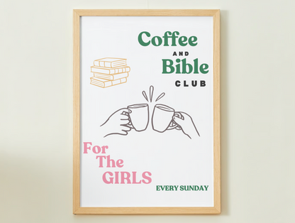 Coffee and Bible Club Poster