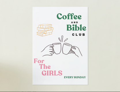 Coffee and Bible Club Poster